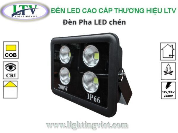 Đèn pha led chén 200W