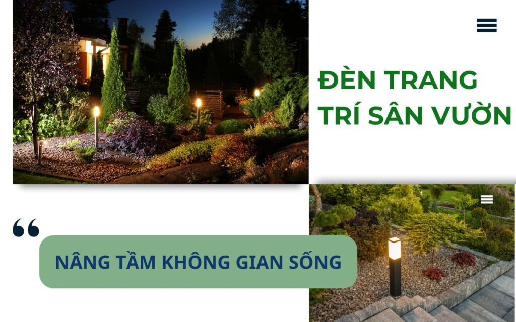 Lựa chọn đèn trang trí sân vườn