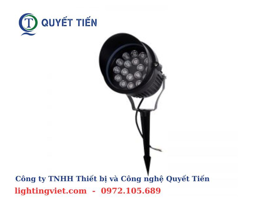 Đèn led cắm cỏ đế nhọn