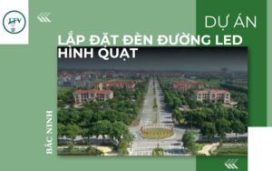 Lắp đặt đèn đường led hình quạt