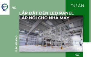 Lắp đặt đèn LED panel lắp nổi