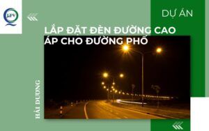 Lắp đặt đèn đường cao áp tại Hải Dương