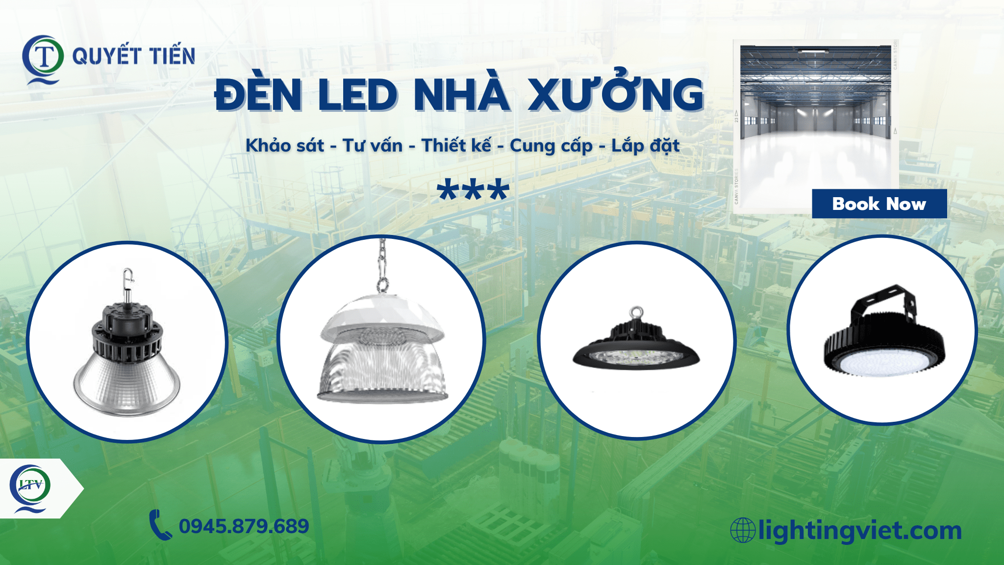 Đèn LED nhà xưởng LTV