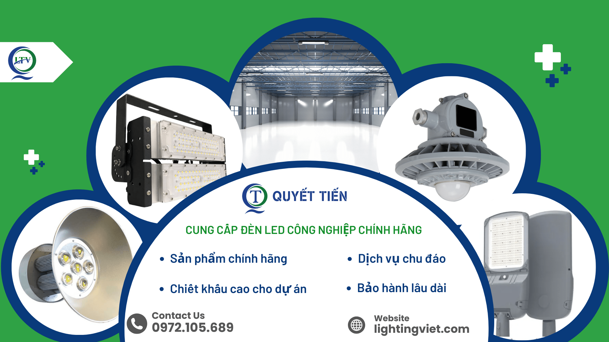 Quyết Tiến chuyên cung cấp đèn LED công nghiệp LTV