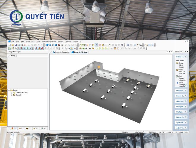 Thiết kế chiếu sáng cho nhà xưởng