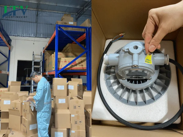 Đèn chống cháy nổ LTV dán tem kiểm định