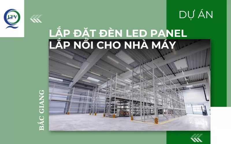 Lắp đặt đèn LED panel lắp nổi